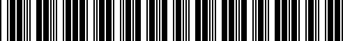 Barcode for 07119900208