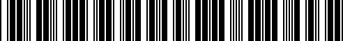 Barcode for 07119903039