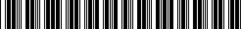 Barcode for 07119904207