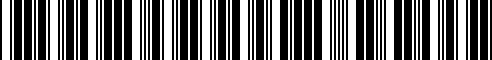 Barcode for 12311243002