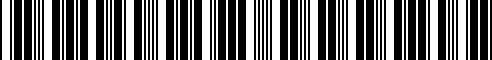 Barcode for 46542300045